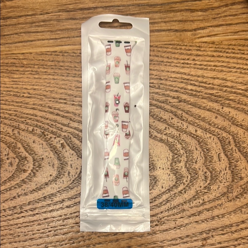 Patterned Watch Band - coffee